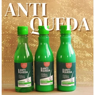 Kit Tratamento Capilar Anti Queda Shampoo + Condicionador + Mascara (3 itens de 300ml cada) RL Cosméticos