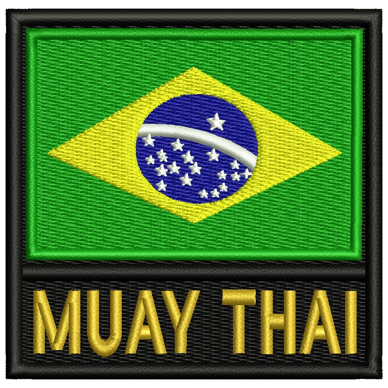 Patch Bordado Bandeira Legenda Muay Thai | Shopee Brasil