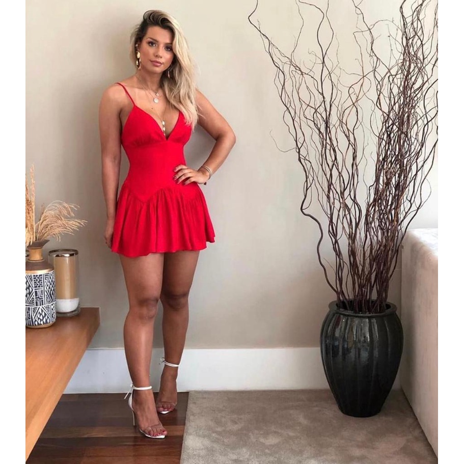 Vestido store vermelho verao