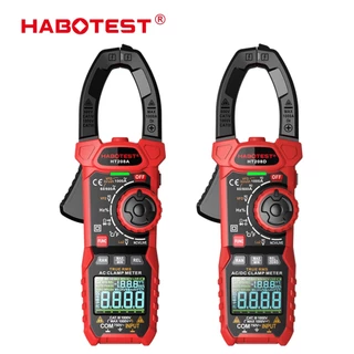 HABOTEST HT208 alicate amperímetro digital 1000V/1000A AC/DC True-RMS NCV Multímetro Digital Braçadeira Medidor Braçadeira Medidor de corrente de tensão