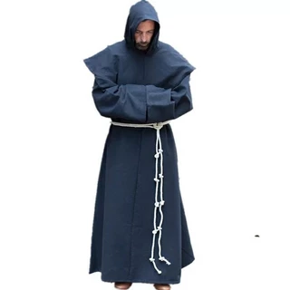 Fantasia Frei Monge PRETO , MARROM E BRANCO