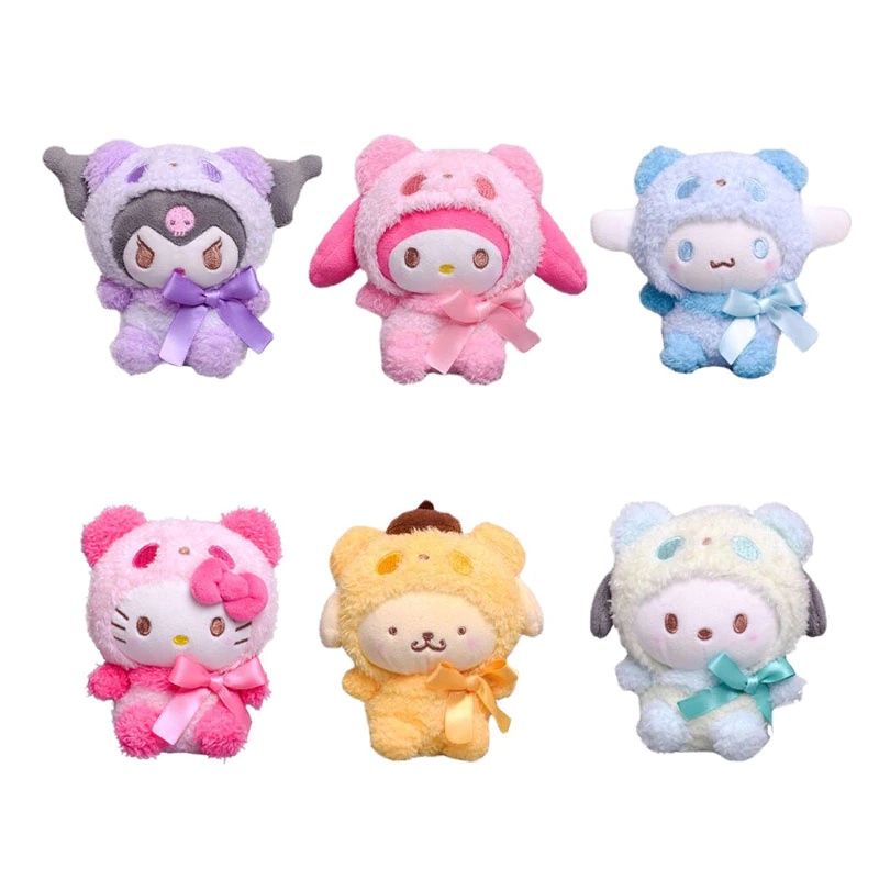 Brinquedos De Pelúcia Kawaii KT Kuromi Plushie Chaveiro Bonito