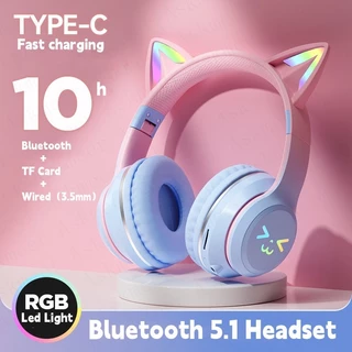 Fone De Ouvido Bluetooth Sem Fio Hifi RGB Fone Bluetooth Jogos Com Microfone Cancelamento De Ruído Telefone