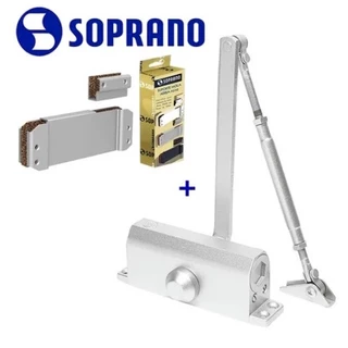 Kit Mola Para Porta De Vidro Aérea Soprano F4 Mais Suporte
