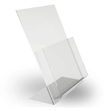 Display Acrílico A5 Com Bolsa Take One Pegue Um