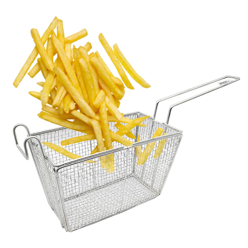 Cesta Para Fritura Retangular Fritadeira Batata Frango Porçõ