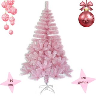 Árvore De Natal Rosa Barbie 1,50 320 Linha Premium Promoção