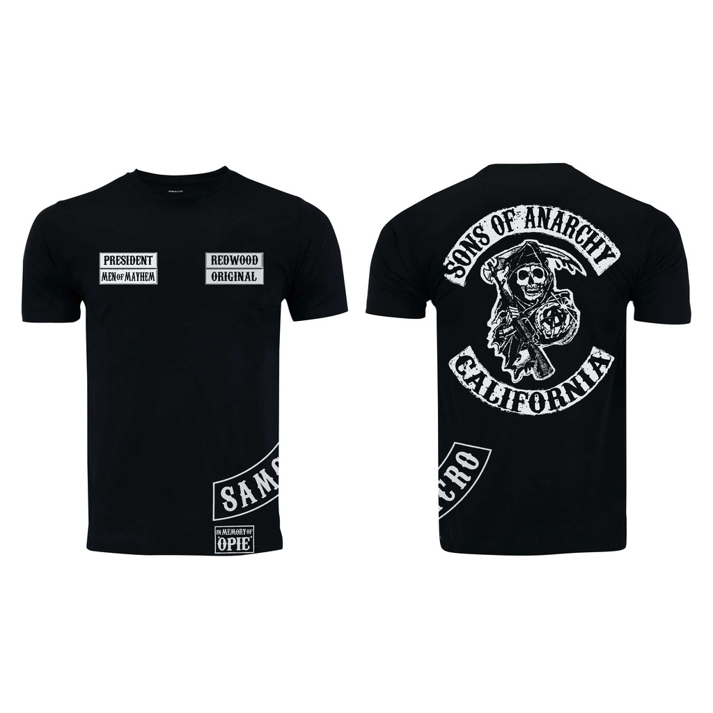 Camisa SAMCRO Sons Of Anarchy Jax Teller Patche Opie