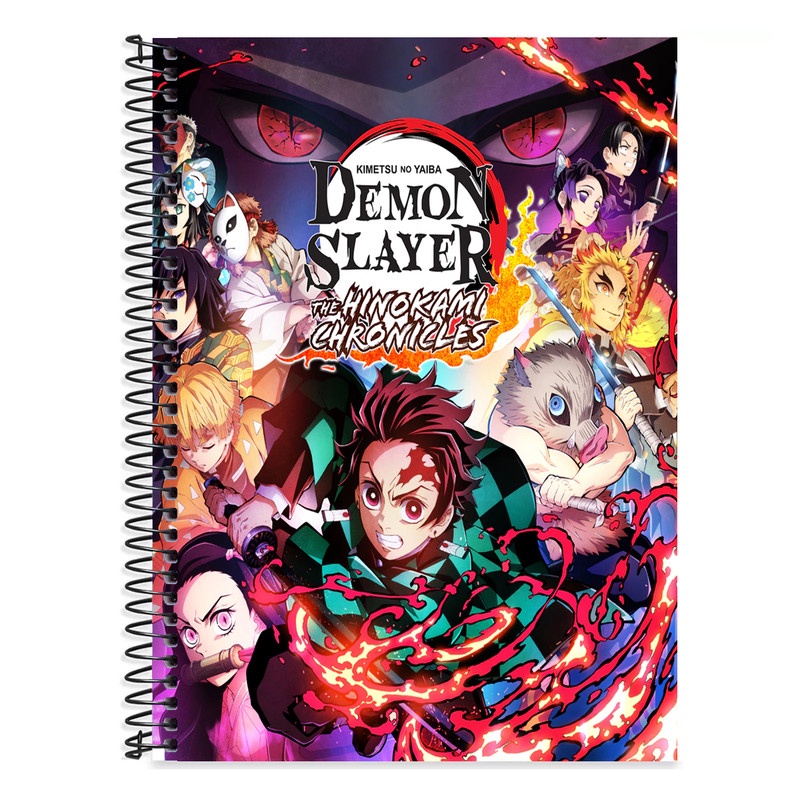 Caderno Escolar Demon Slayer 1 Matéria 96Fls | Shopee Brasil