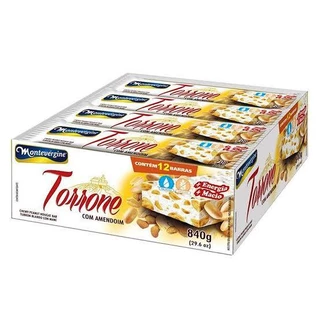 Torrone com Amendoim 70gr C/12un - Montevérgine