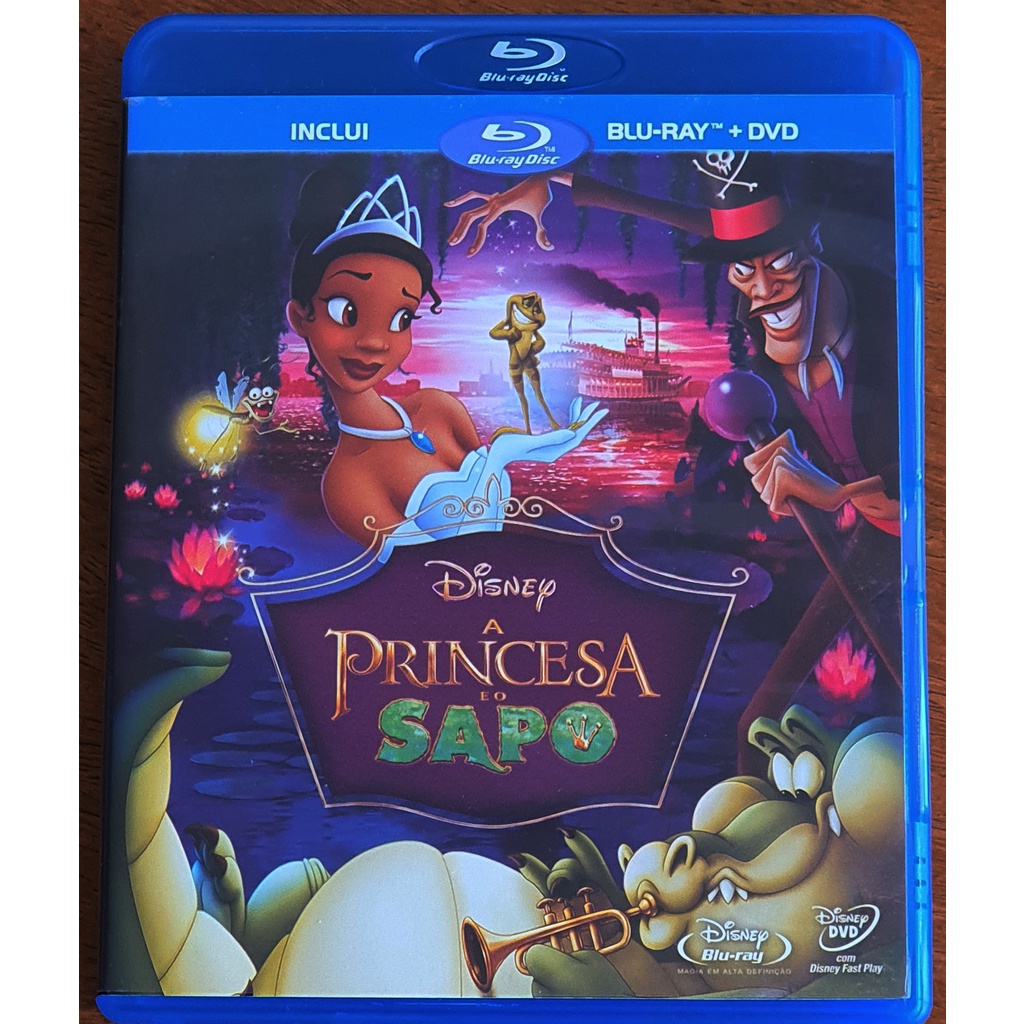 Blu Ray Dvd A Princesa E O Sapo Disney Shopee Brasil