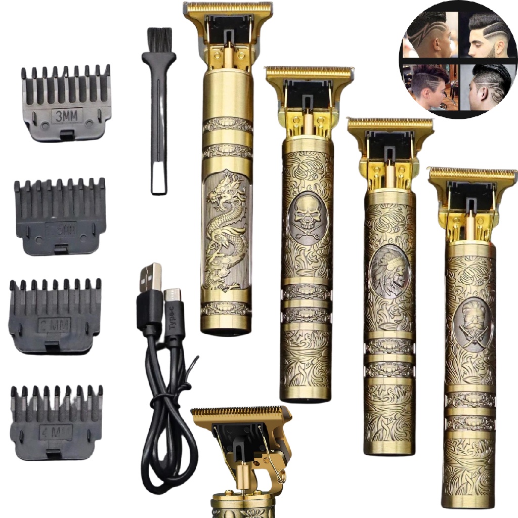 Kit 2 Maquininha Para Acabamento Desenho Corte de Cabelo Risco Disfarce  Barba Degrade Disfarçado Máquina de Cortar Pelos - GRUPOBSRM - Aparador de  Pelos, Barba e Cabelo - Magazine Luiza