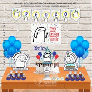 Kit Festa Fácil Flork Meme Aniversário Criança Infantil Quadrinhos