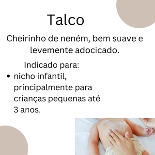 Produtos Lara Baby - Chegou!! O novo Talco Baby é ideal para o seu bebê!  Além do aroma suave e gostoso, o Talco Baby também protege a pele do bebê!  . . . . . #