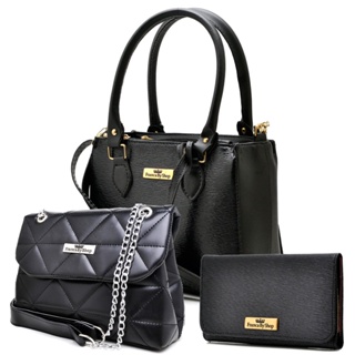 Bolsa Transversal feminina Kit com 3 peças Bolsa mais carteira Franca BY Shop