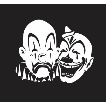 adesivo chora agora e ri depois palhaço para moto carro caminhão