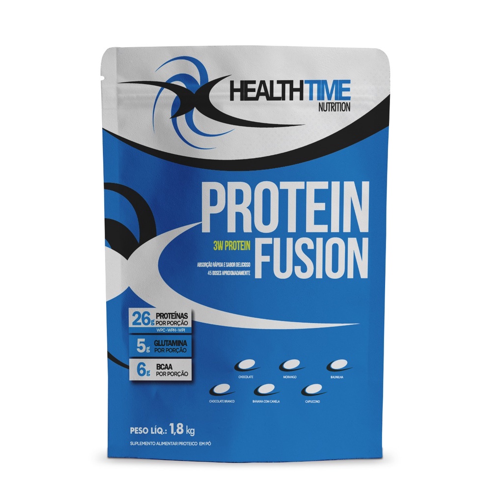 WHEY PROTEIN FUSION 3W – 1,8KG (26g DE PROTEINAS POR PORÇÃO)