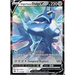 Carta Pokémon Lendário Dialga Original Holográfica