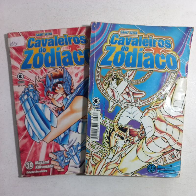 Mangá - Cavaleiros do Zodíaco Saint Seiya - n 13 e 20 (capas com ...