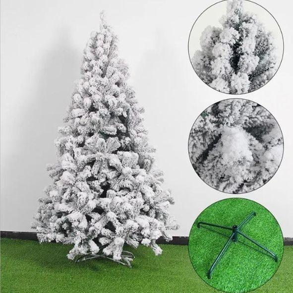 Arvore de Natal pinheiro pequena Branca Neve 60cm - Luxo