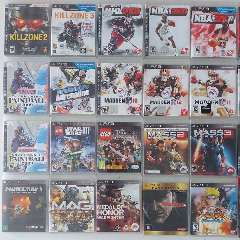 Combo / Kit / Lote 11 Jogos - Ps3, Jogo de Videogame Jogos - Ps3 Originais  Nunca Usado 57742312