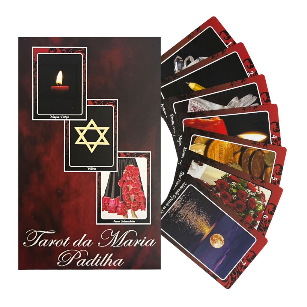 Baralho Tarot Maria Padilha 36 Cartas E Livreto Explicativo Cartas Coloridas