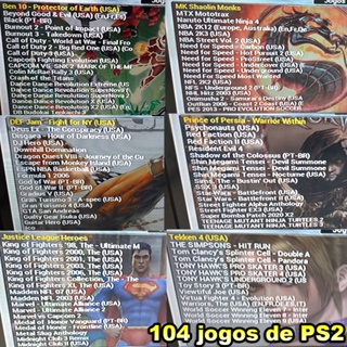 Playstation 2 - Pen Drive com Mais de Mil Jogos para Opl, Jogo de  Videogame Playstation Nunca Usado 87525490