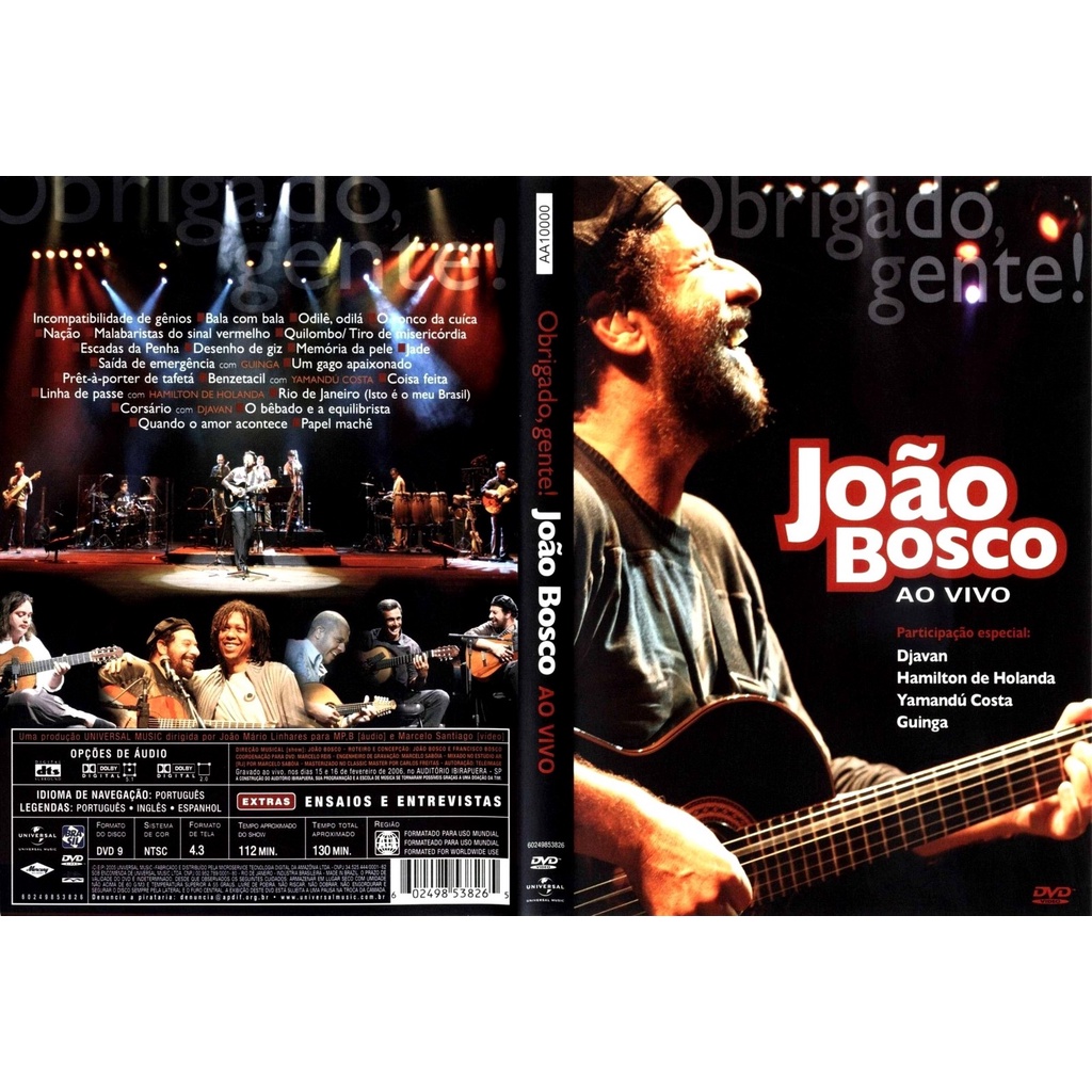 Dvd Joao Bosco Obrigado Gente em Promoção na Shopee Brasil 2026