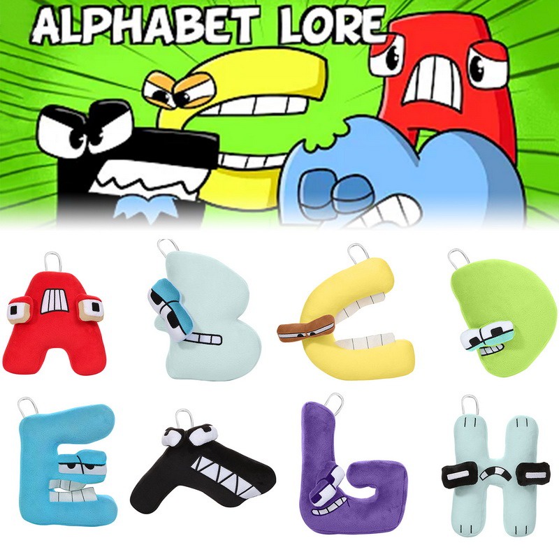 Alphabet Lore Plush Toy Game Mas São Bonecas de Pelúcia Recheadas