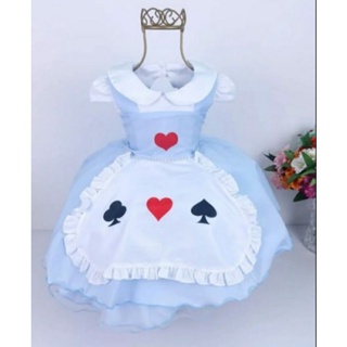 Vestido alice no pais das maravilhas hot sale 1 aninho