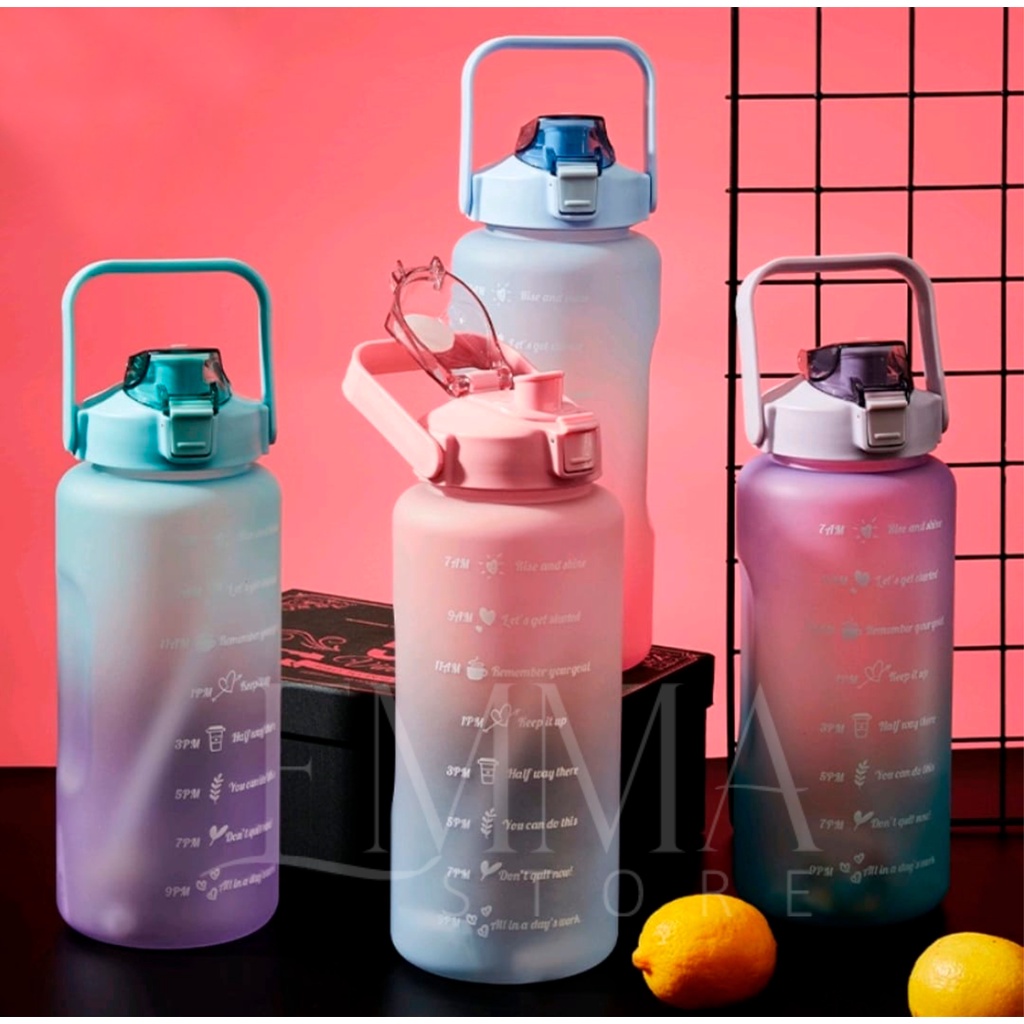 garrafa de água grande garrafão de 1litro 2 litros | Shopee Brasil