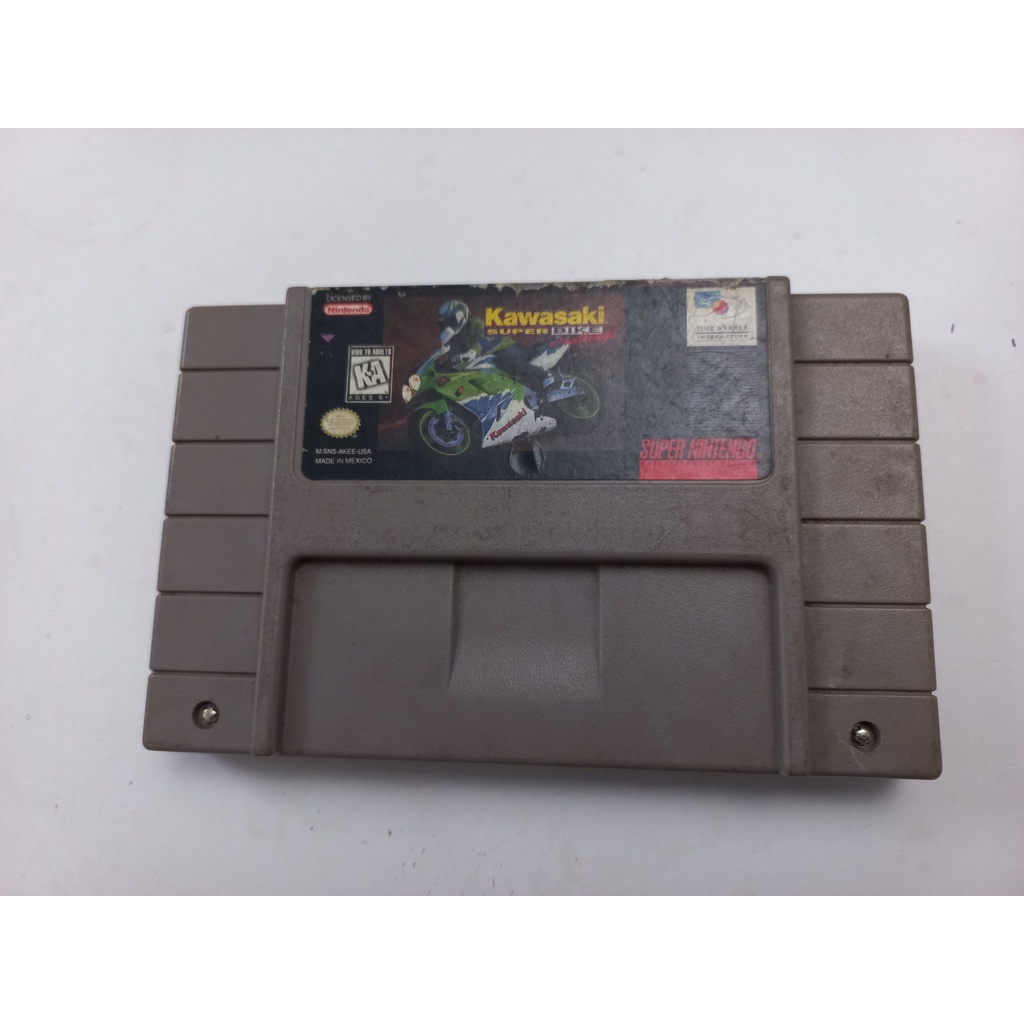 Kawasaki Super Bike Super Nintendo Orig #2753