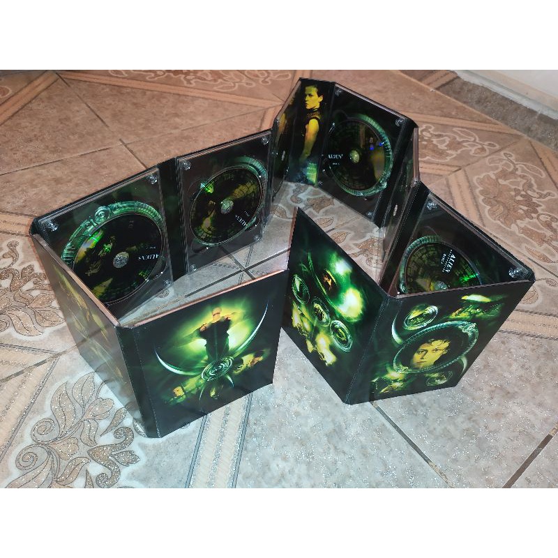 dvd box importado alien quadrilogia 9 discos sem luva