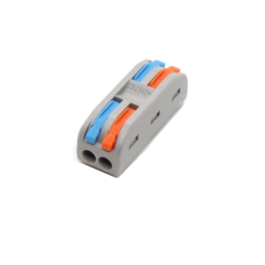 Conector Emenda Eletrico Fio 0,8 a 4mm 32A 2 Vias Alavanca Esp8266 ...