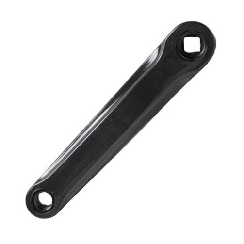 Pedivela Braço Esquerdo Ponta Quadrada 170mm Preto Bike Aço
