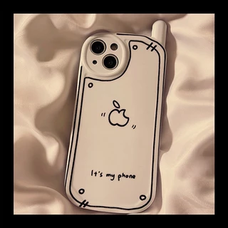 Capa Protetora De Lente De Telefone IPhone 14 Pro Graffiti Pear Lens Protector Compatível Para 14 13 12 11 Max 14 Plus Traseira Brilhante Anti-Queda TPU Soft