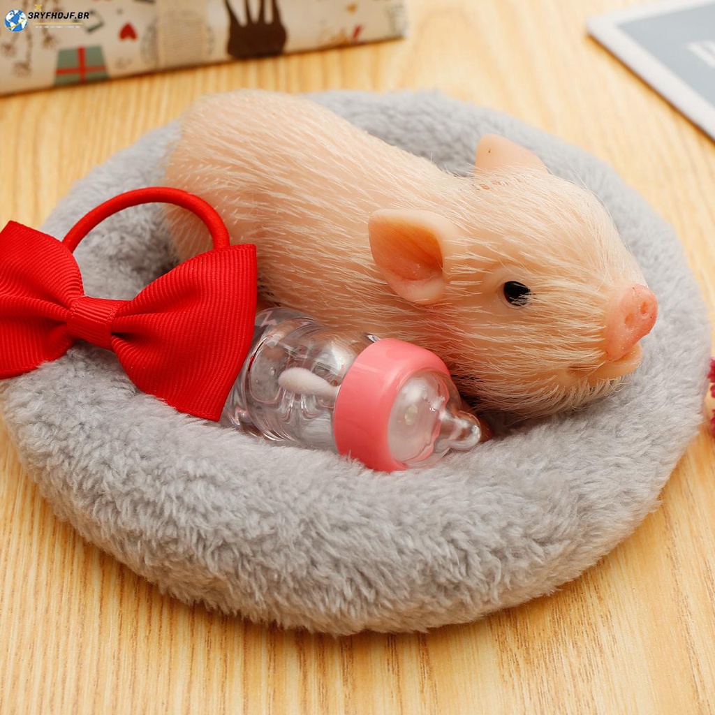 Porquinho Silicone Piglet Com Arco De Porco Garrafa De Enfermagem E ...