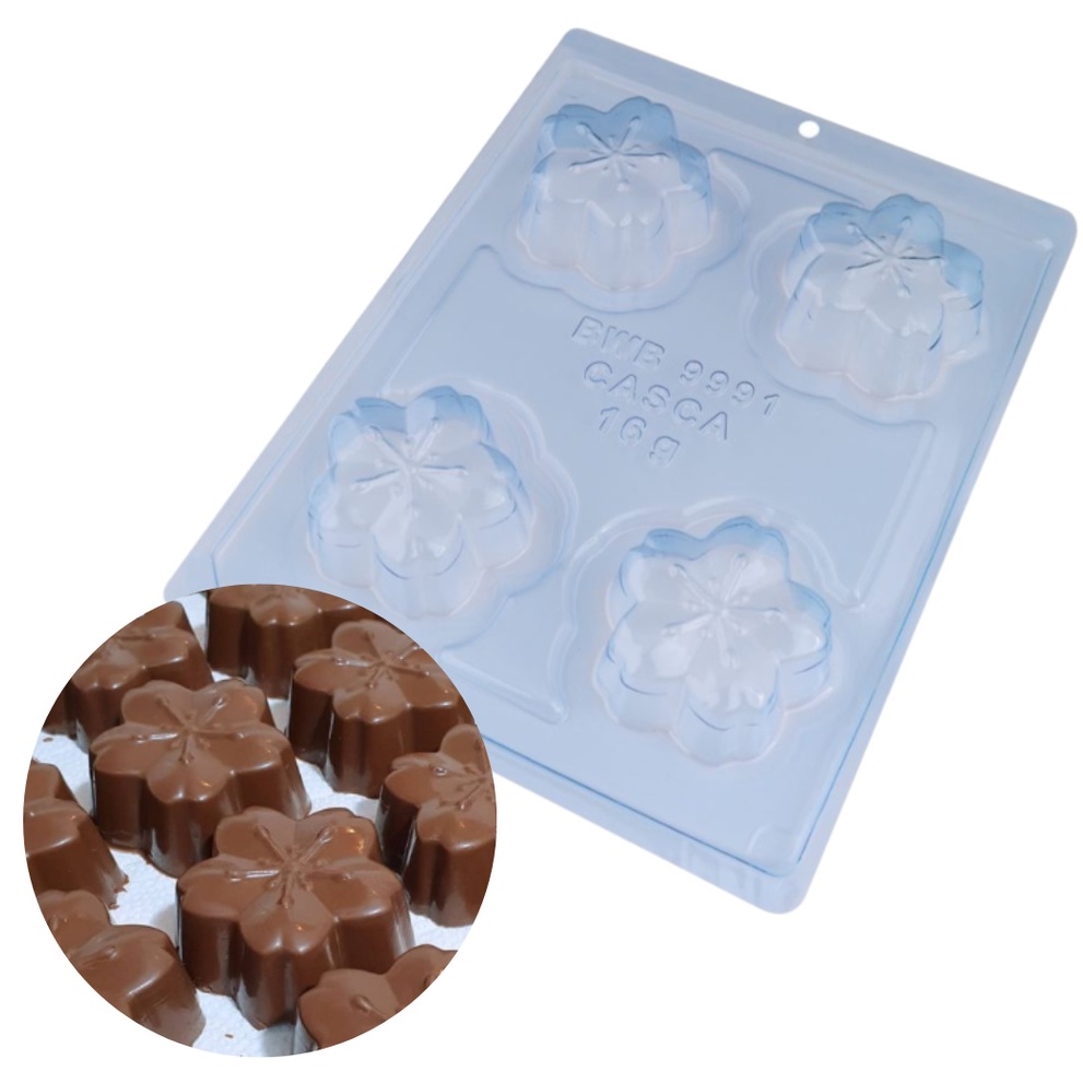 Forma para Chocolate Bombom TRUFA SAKURA Cod. 9991 Tradicional com ...