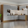 Armário de Cozinha Completa de Canto 546cm Rustic/Cinza Lux Madesa 05