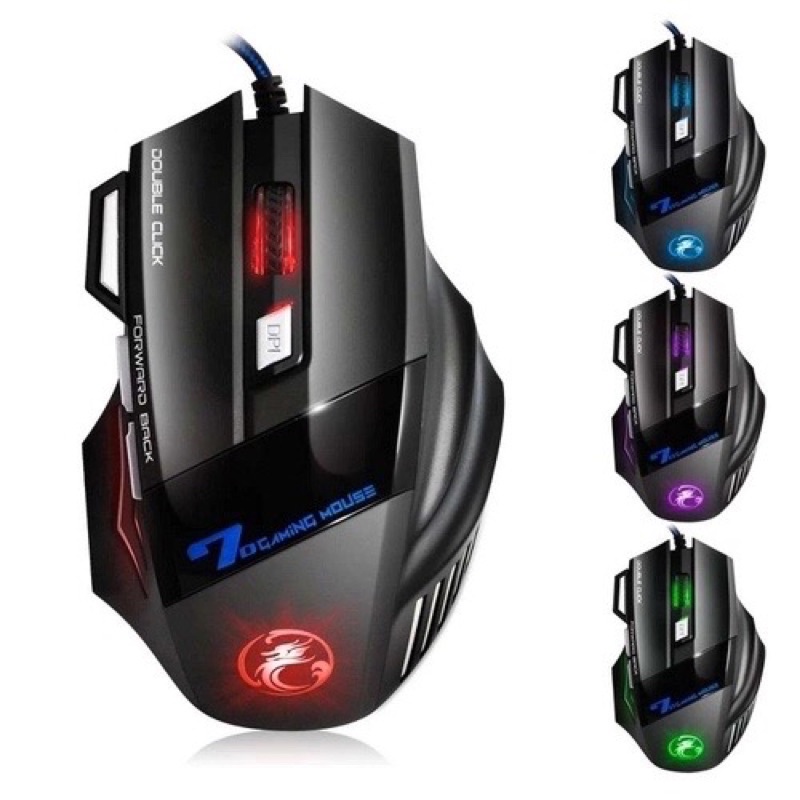 Mouse gamer 2400dpi com fio USB 7D extreme 7cores RGB xtreme 4modo