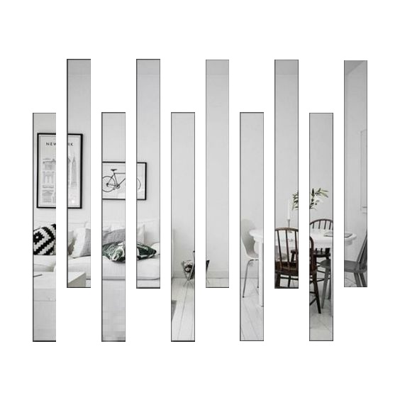 Espelho de Parede Decorativo Para Sala Quarto Hall Lavabo Retangular ...