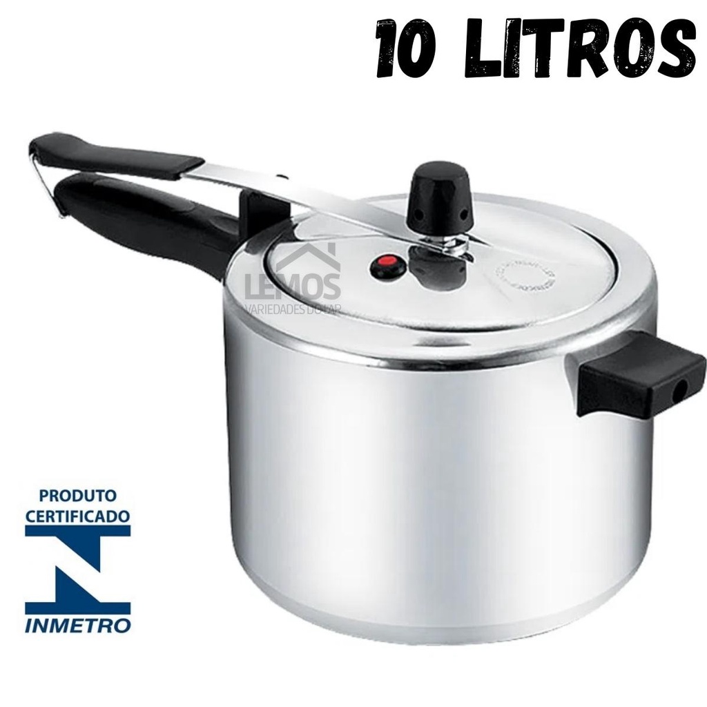 Jogo De Panelas Panela De Pressão 4.5l Com Talheres 10 Peças