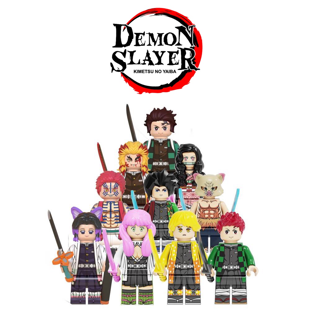 Kit Mini Boneco Demon Slayer Figura de ação Estatua Manga em Promoção na  Americanas