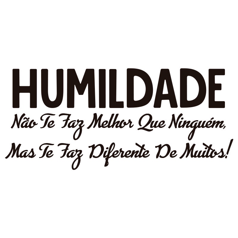 Adesivo Humildade Quarto Comercio Carro Vitrine 12x27cm | Shopee Brasil
