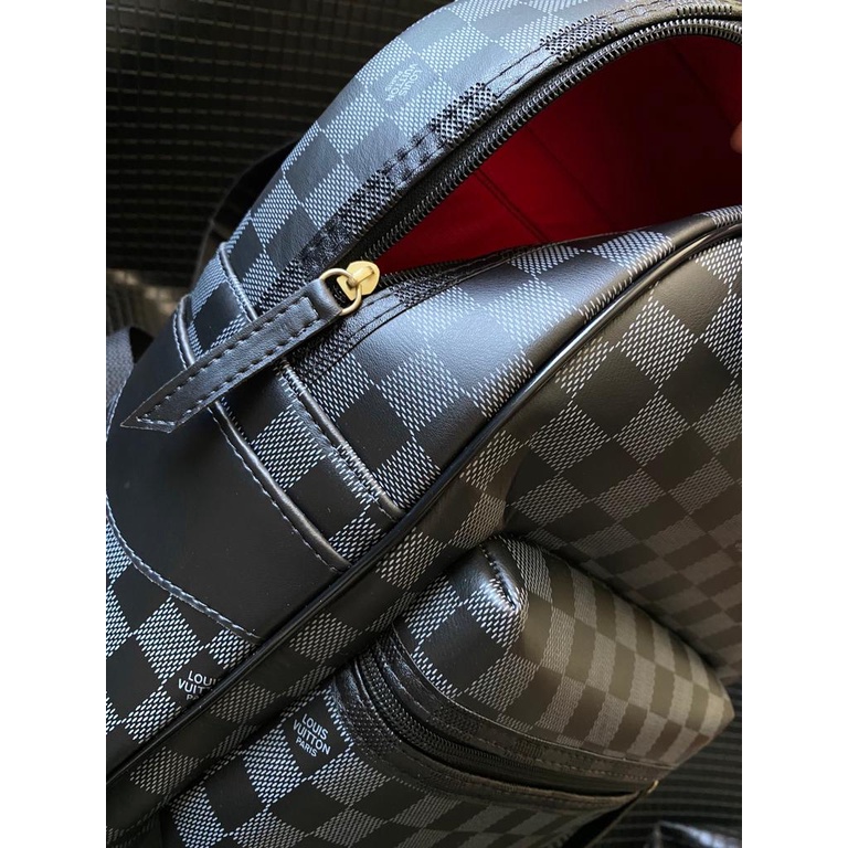 Louis Vuitton LV Nova Estampa SOFT TRUNK Logotipo Mochila Grande Masculina  De Ombro Escolar mochila masculina bolsa masculina - Corre Que Ta Baratinho