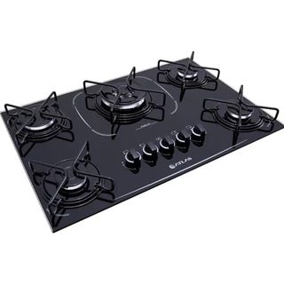 Cooktop Atlas 5 Bocas Agile UP com tripla chama - Bivolt