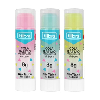 Cola Bastão TILIBRA 8g Transparente Colorida