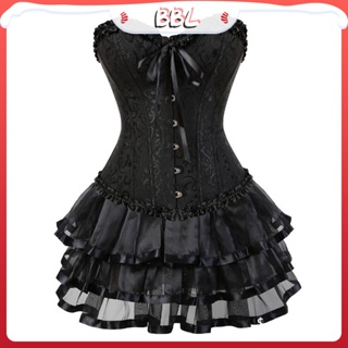Atacado Steampunk Corset Steel Boned Lace Up Body Sexy Overbust