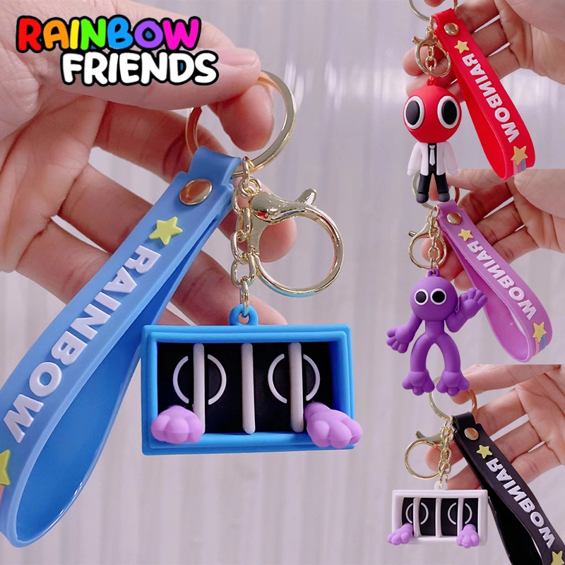 Rainbow Friends Purple Toy Keychain Pendant Figure Xmas Birthday