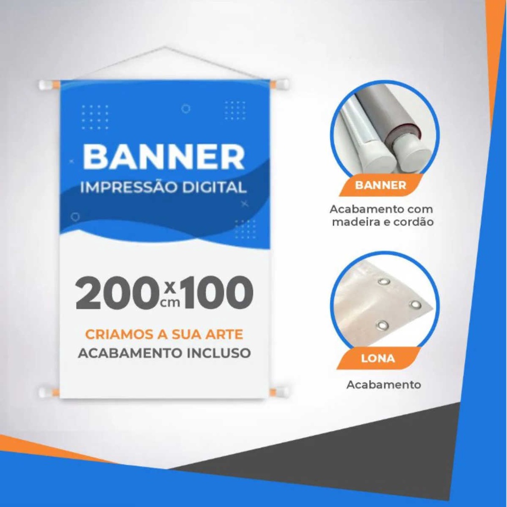 Banner Faixa Placa Lona Baner UV Personalizado 200X100BASTAO | Shopee ...